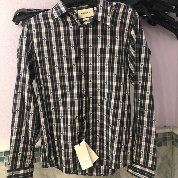 gucci plaid shirt